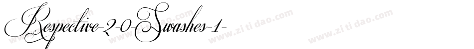 Respective-2-0-Swashes-1字体转换