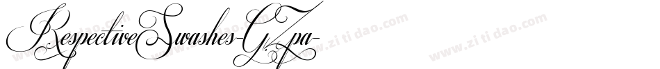 RespectiveSwashes-GZpa字体转换