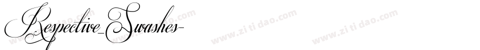 Respective_Swashes字体转换
