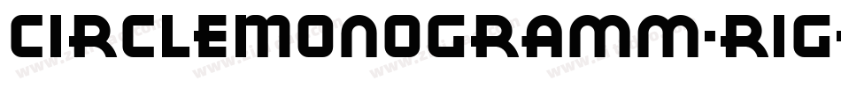 CircleMonogramm-Right字体转换