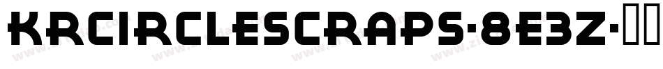 KrCircleScraps-8e3z字体转换
