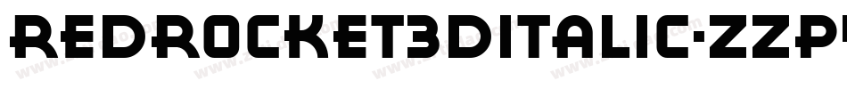 RedRocket3DItalic-zZp4字体转换