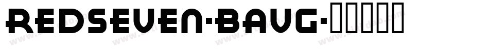 RedSeven-BAVG字体转换