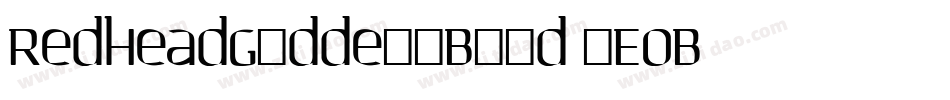 RedheadGoddessBold-7EOB字体转换