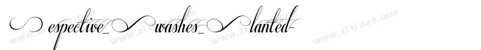 Respective_Swashes_Slanted字体转换