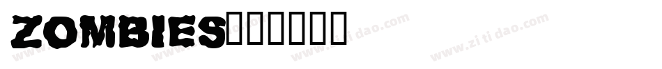 ZOMBIES字体转换