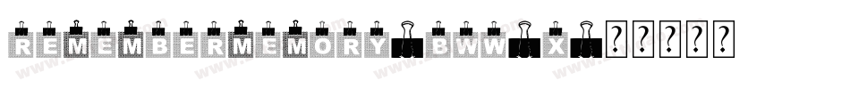 RememberMemory-BWW0x字体转换