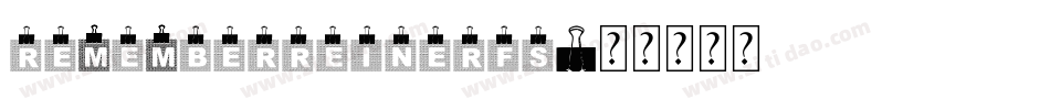 RememberReinerFS字体转换
