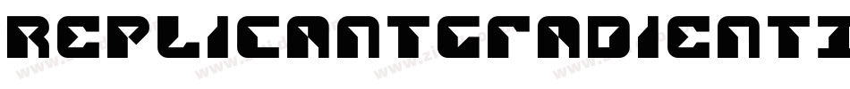 ReplicantGradientItalic-2O77X字体转换 ReplicantGradientItalic-2O77X字体转换