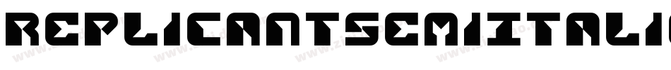 ReplicantSemiItalic-gxjj6字体转换