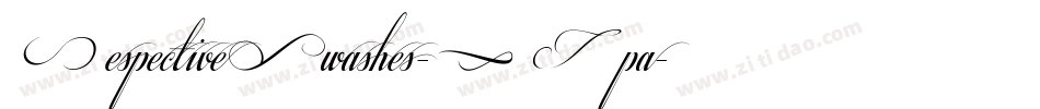 RespectiveSwashes-GZpa字体转换
