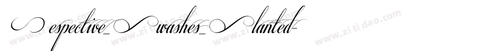 Respective_Swashes_Slanted字体转换
