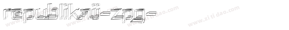 RepublikaIi-zpG字体转换