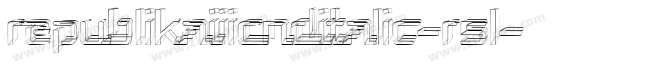 RepublikaIiiCndItalic-R5l字体转换