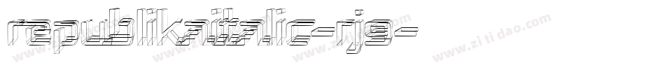 RepublikaItalic-rJ9字体转换