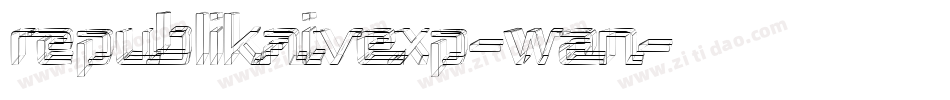 RepublikaIvExp-wAn字体转换