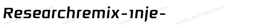 Researchremix-1nje字体转换