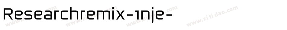 Researchremix-1nje字体转换