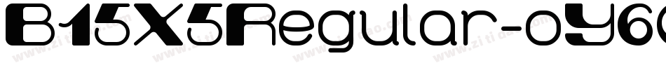 B15X5Regular-oY60字体转换
