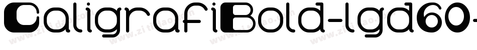 CaligrafiBold-lgd60字体转换