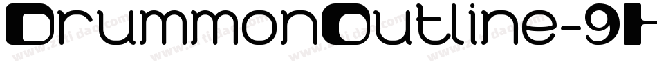 DrummonOutline-9K60字体转换