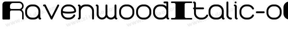 RavenwoodItalic-oO60字体转换