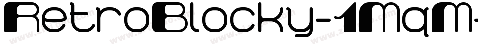 RetroBlocky-1MqM字体转换