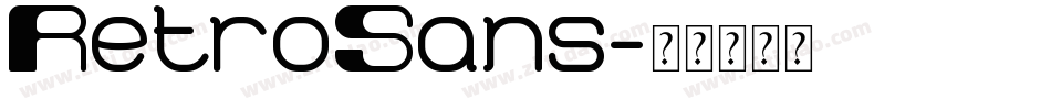 RetroSans字体转换