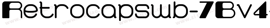 Retrocapswb-7Bv4字体转换