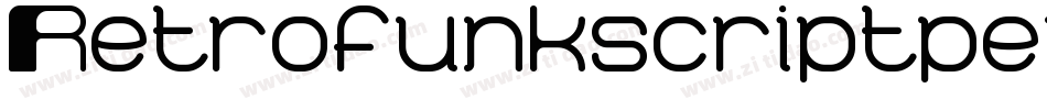 Retrofunkscriptpersonaluse-v6XO字体转换