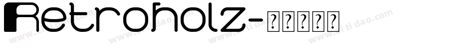 Retroholz字体转换