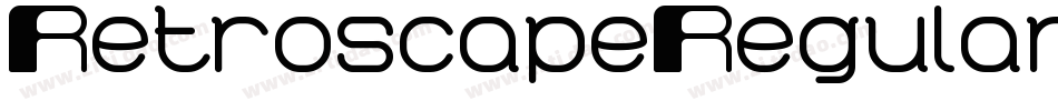 RetroscapeRegular-V5dZ字体转换