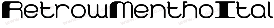 RetrowMenthoItalic-7BPOP字体转换