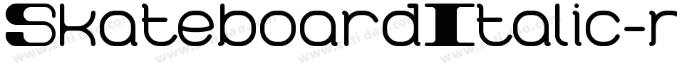SkateboardItalic-nRR60字体转换