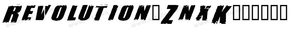 Revolution-ZnxK字体转换