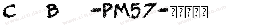 ChalkBoard-PM57字体转换