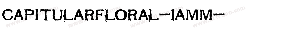 CapitularFloral-1aMM字体转换