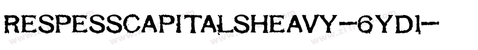 RespessCapitalsHeavy-6yD1字体转换