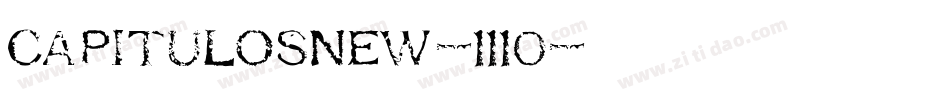Capitulosnew-1110字体转换