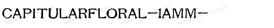 CapitularFloral-1aMM字体转换