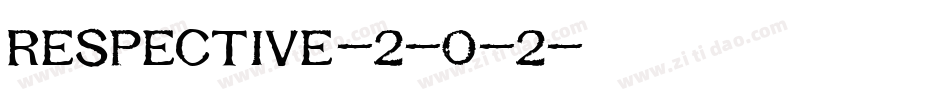 Respective-2-0-2字体转换