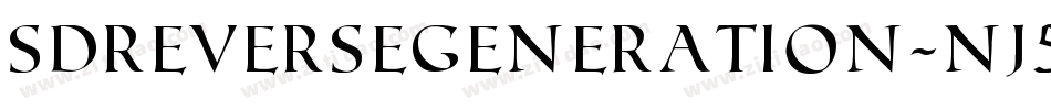 SdReverseGeneration-nj5g字体转换