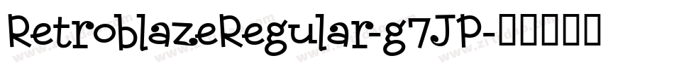 RetroblazeRegular-g7JP字体转换