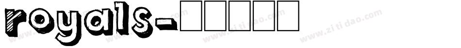 royals字体转换