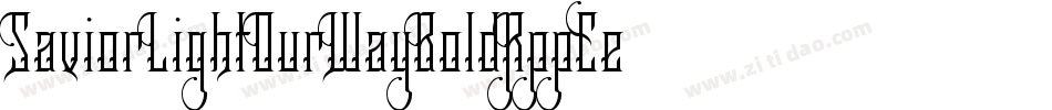 SaviorLightOurWayBold-RppEe字体转换