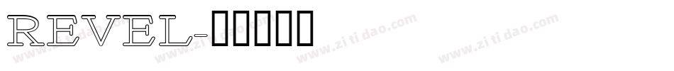REVEL字体转换