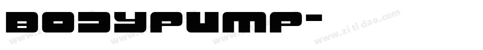 BODYPUMP字体转换