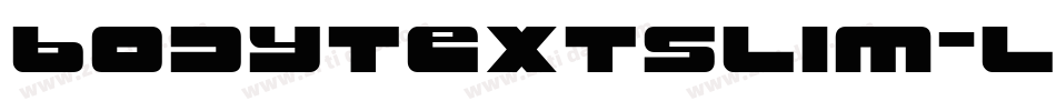 bodytextslim-light-5字体转换