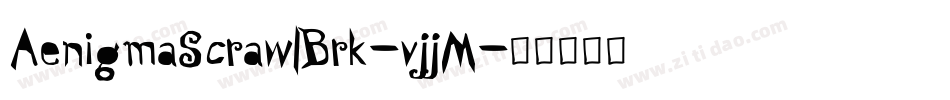 AenigmaScrawlBrk-vjjM字体转换