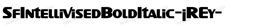 SfIntellivisedBoldItalic-jREy字体转换